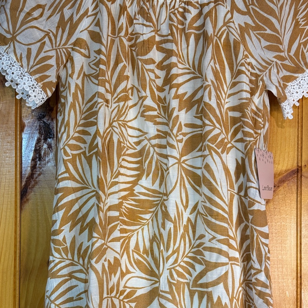Love Blossom Floral Leaf Print Dress - Picture 8 of 11